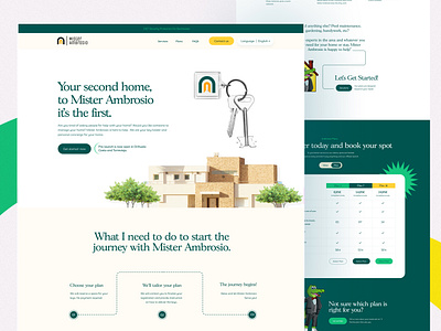 House Key Holding Service Landing Page Design