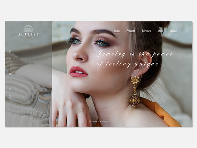 Jewelry Landing Page clean design elite jewelry landing page simple smart ui ux web