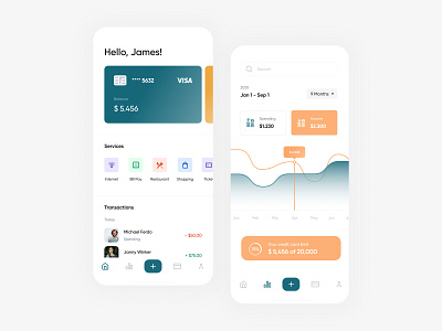 Finance Mobile App app design dribbble figma finance flat ios minimal mobile ui uidesign ux
