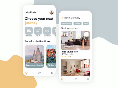 Travel App For Booking 🧳🗺 app booking app design dribbble figma flat minimal mobile travel traveling trip ui uidesign ux web