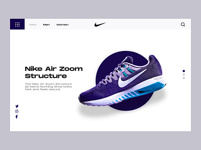 Nike Sneaker Shop 👟 animation design dribbble figma flat inspiration interaction landing page layout minimal nike purple shop store ui uidesign ux web