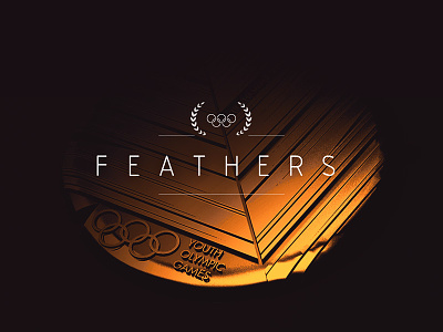 Feathers bronze competition concept design feathers gold medal olympics silver throwback