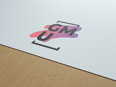 Logo identity GMU HK art design illustration minimal typography vector