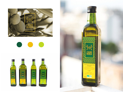 Identité visuelle - Packaging - L'Olivier Heureux design food graphic design identity illustration logo oil packaging pattern