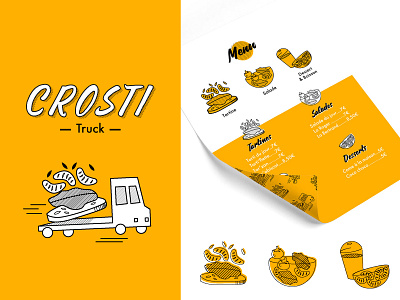 Identité visuelle - Illustration - Crosti truck brand branding design graphic graphic design identity identity designer logo