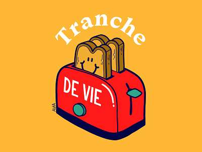 Tranche de vie breakfast colors draw french graphic graphic design illustration procreate