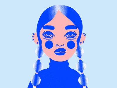 icy girl drawing illustration procreate woman