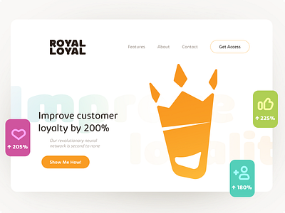 Royal Loyal website figma flat ui uiux web design website