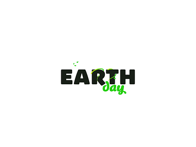 Earth Day text animation after effects animation dribbbleweeklywarmup earth day kabrio font kitten font logo text