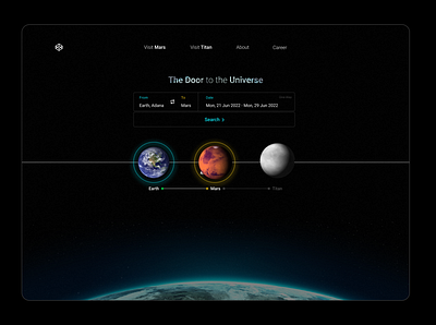 Hyper - Interplanetary Spaceflight Concept Design interface ui ux ux ui design