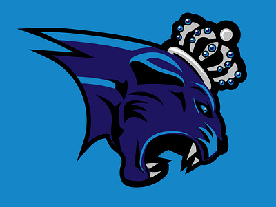 Carolina Reign blue and purple carolina carolina panthers charlotte fantasy football fantasy sports logo logo design logodesign panther panthers purple and blue sportslogo