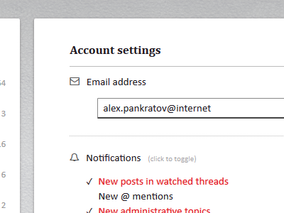 Account Settings