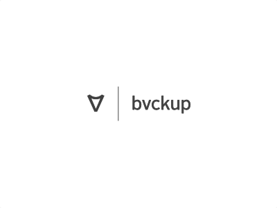 bvckup, version 2 alright sans bvckup logo