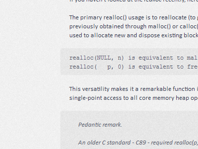 <pre> and <em> box radius calibri