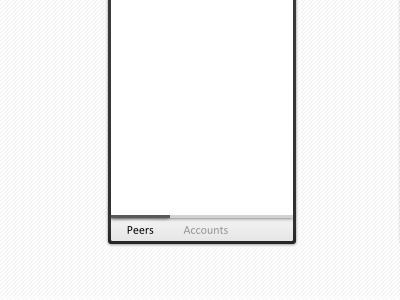 Peers / Accounts im tabs windows