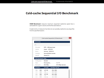 CCSIO Bench, website