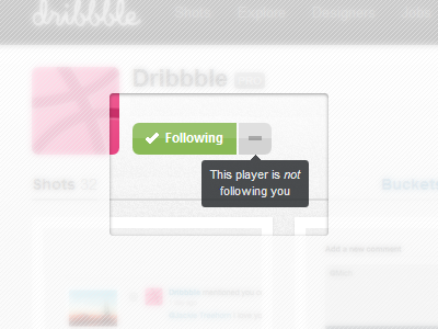 Is a Follower dribbble improvement project