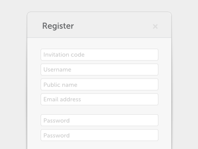 Accented Form Header certtime clean form simple ui