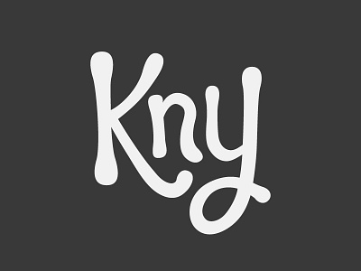 New Logotype idea curvy k kny logo logotype n type y