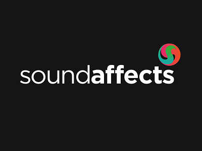 Sound Affects affects branding circle green logo orange pink sound turquoise