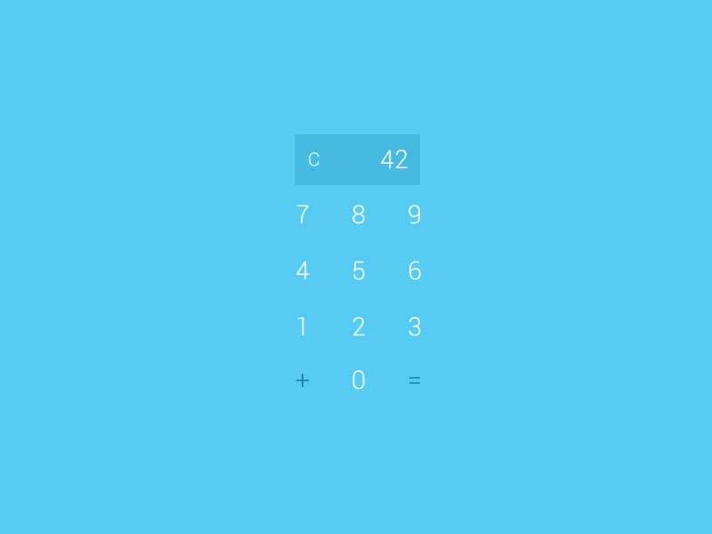 Daily UI #003 - Calculator animated gif animation calculator clean daily gif interface minimal simple ui ux