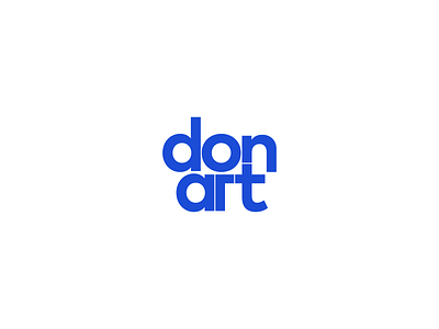 Don'art - Mark clean logo mark minimal simple test typography