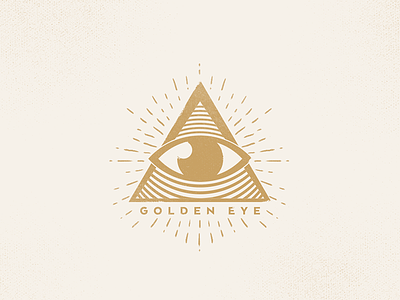 Golden Eye graphic logo mark practice shape symbol triangle