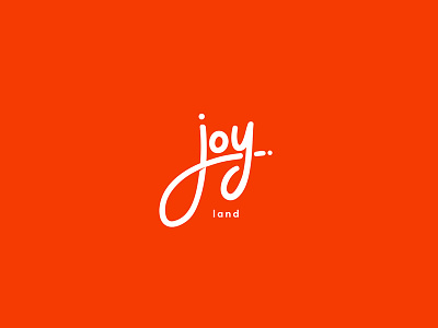 Joy Land clean handwritten logo mark minimal simple