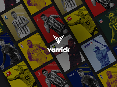 Varrick Sports Fantasy branding graphic design logo ui