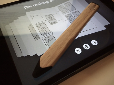 The making of ios iphone paper pencil sketch ui