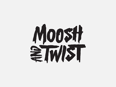Moosh And Twist Logo album branding logo marks music