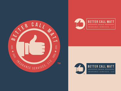 Better Call Matt Insurance Logo branding identity insurance logo mark thumb