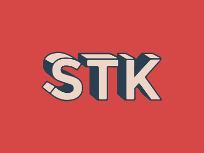 STK Logo branding logo mark