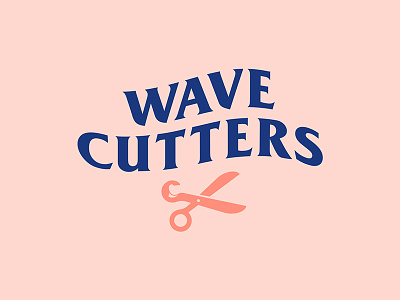 Wave Cutters Logo album branding logo mark music