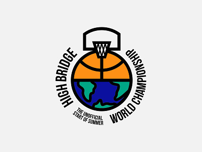 High Bridge World Championship Logo basketball branding championship logo mark summer world