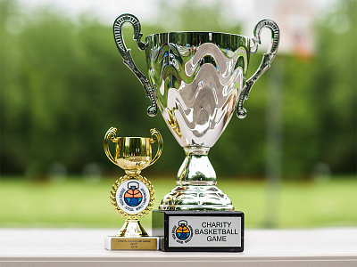 High Bridge Charity Basketball Game Trophies basketball branding championship logo mark mvp summer world