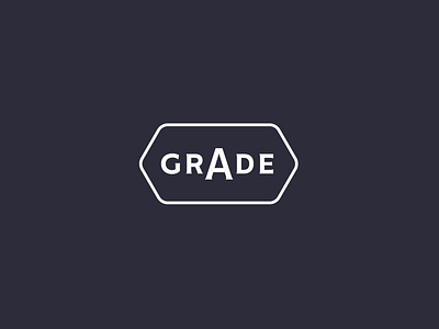 Grade A design icon logo typography
