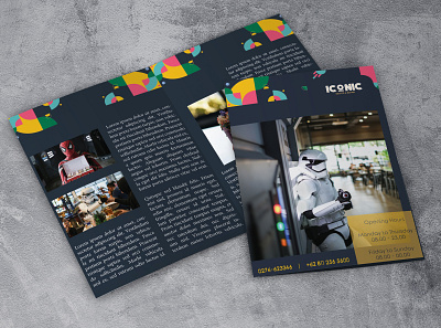 Iconic Mock Up Brochure adobe indesign art artwork brochure brochure design brochure layout brochure mockup brochure template creative creative design creative design design photo photographer photography photoshop simple design