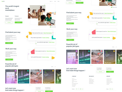 Upwork Landing Page Redesign || Day 03 Daily UI Challenge