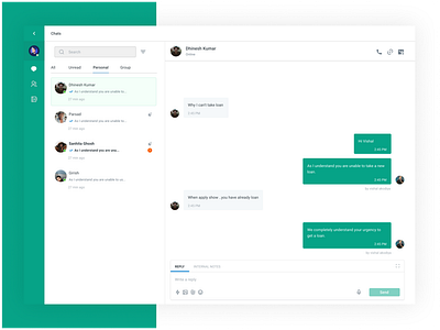 Direct Messaging || Daily UI Day 13