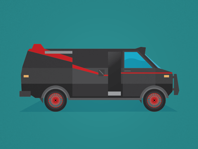 A-Team a team classic tv vector