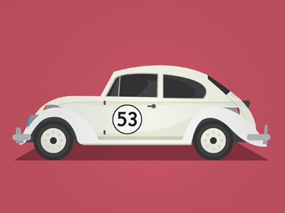 Herbie beetle car collection herbie iconic vector vw