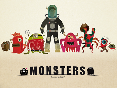 Monsters Book book collection man monsters space