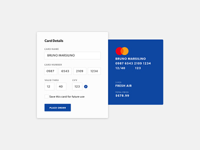 Daily UI 02 - Credit card