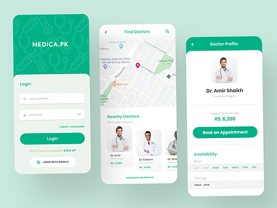 Medical Appointment Booking App app appointment appointment booking design medical ui ux