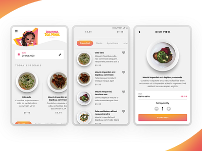 Restaurant Food Ordering App Design