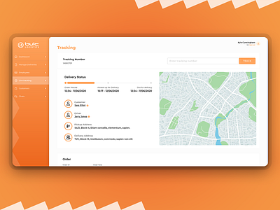 Logistics shipment tracking Dashboard dashboard design logistics tracking ui ux web