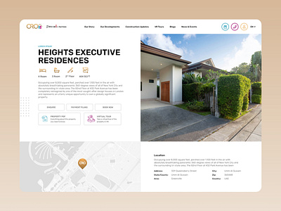 Real Estate Development Details Page dashboard design details development oro page real estate trending ui ux website