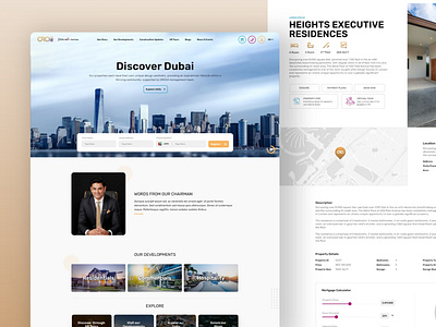 Real Estate Development Website dashboard design development property real estate trending ui ux