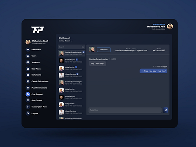 Chat Support Dashboard